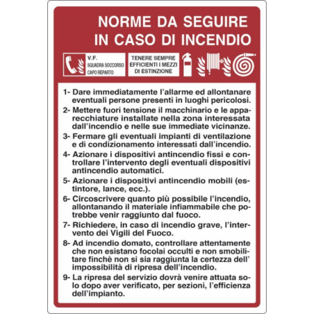 CARTELLO SEGNALETICA 50X35 ALLUMINIO