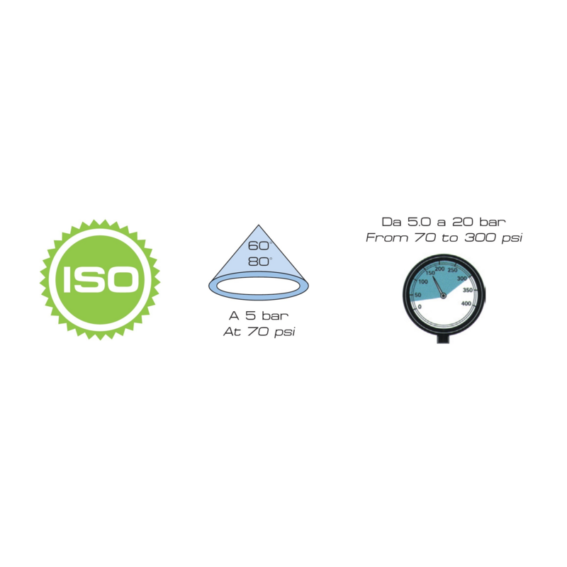 UGELLO A CONO ATI 60° CLIPS BLU