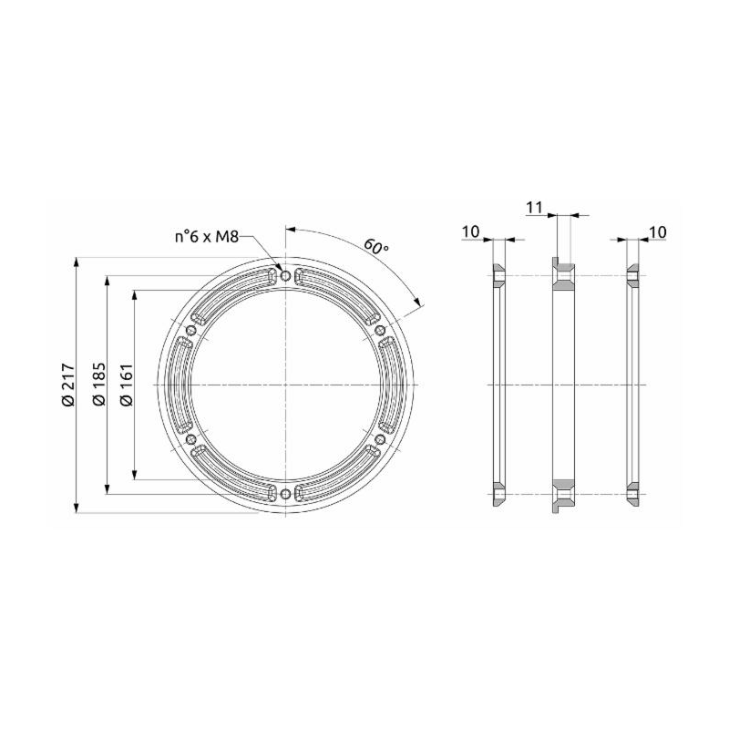 FLANGE PER ATOMIZZATORI IN OTTONE CON GUARNIZIONE
