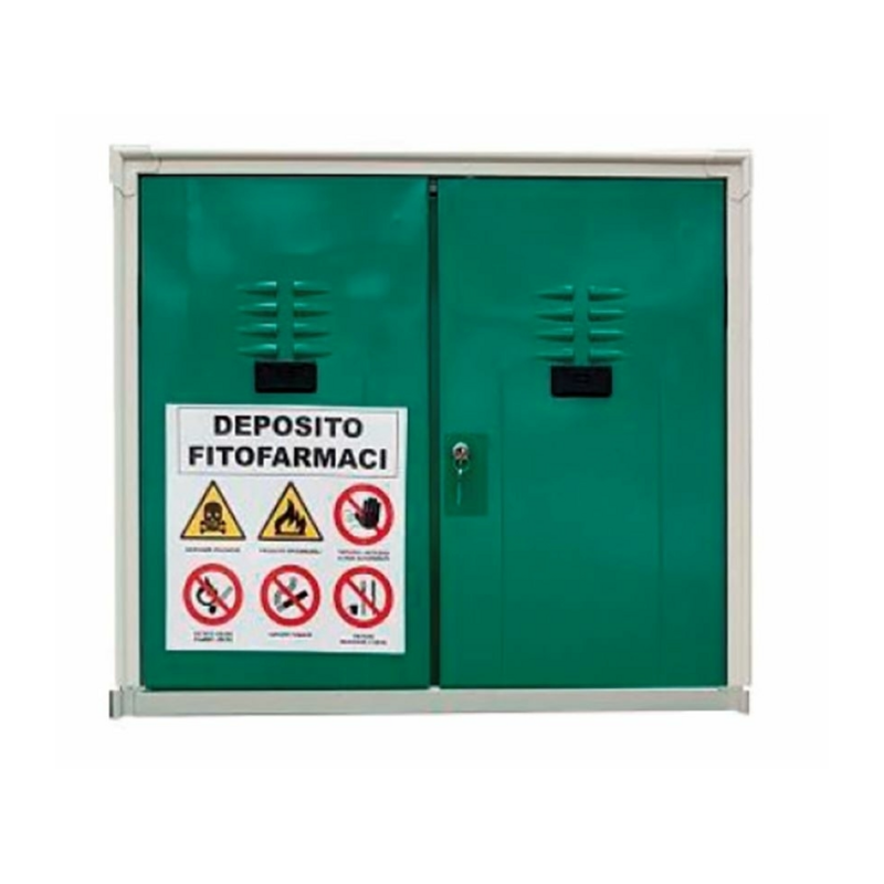 Armadio per fitosanitari a 2 ante 80x40x100 cm