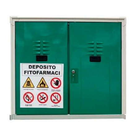 Armadio per fitosanitari a 2 ante 80x40x100 cm