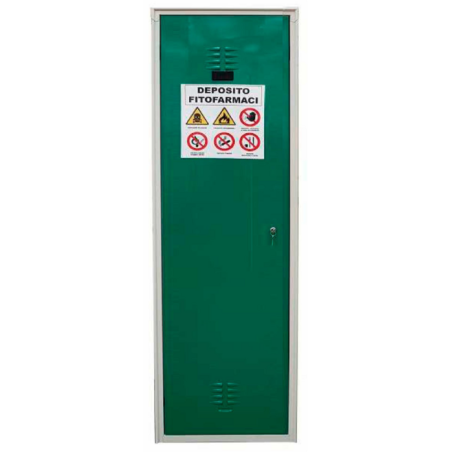 Armadio per fitosanitari a 1 anta 60x40x180 cm