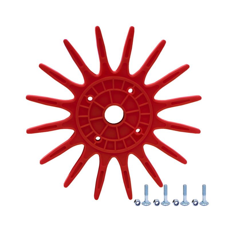 Stella a dita rossa dura Ø 250 mm per sarchiatrice