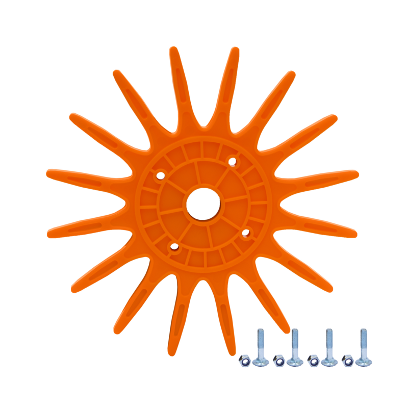 Stella a dita arancione flessibile Ø 290