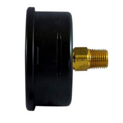MANOMETRO ISOMETRICO IN ABS Ø 63MM, SCALA 0/25 BAR, ATTACCO POSTERIORE R 1/4"