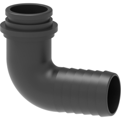 RACCORDO CURVO Ø40 X GIRELLO 2"