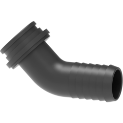 RACC.CURVO 45°PORTAG.Ø13 X GIR. 1/2"