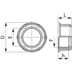 GIRELLO Ø EST.92MM FILETTO 2"1/2
