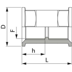 MANICOTTO 3/4" FEMMINA