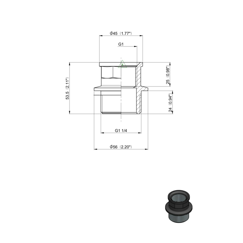 RIDUZIONE M-F 1"-3/4" ARAG 2452043