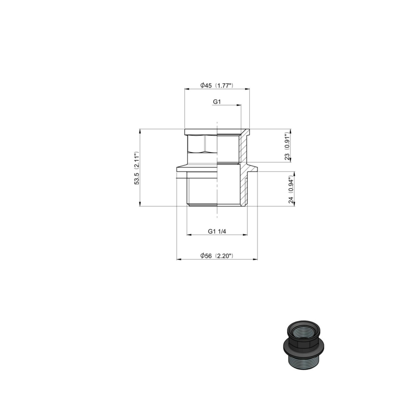 RIDUZIONE M-F 1"1/4-1" ARAG 2452054