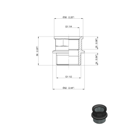 RIDUZIONE M-F 1"1/2-1"1/4 ARAG 2452065