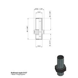 NIPPLO 1/2" FILETTO LUNGO ARAG 2502021