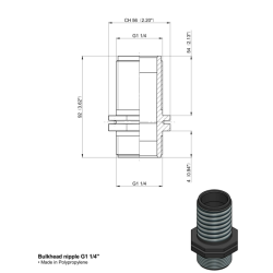 NIPPLO 1"1/4 FILETTO LUNGO ARAG 2502051