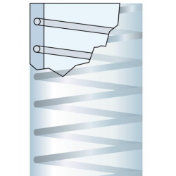 Tubo con spirale in acciaio METALFLEX Ø 25