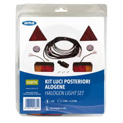 KIT KUCI POSTERIORI ALOGENE, TRIANGOLI E CATARIFRANGENTI ROTONDI- CAVO 7M +2,2M