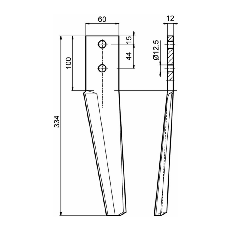 DENTE ADATTABILE GRAVELY, MASCHIO, FALC