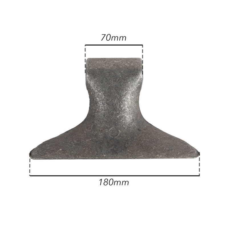 MAZZA STAMPATA H-100, L-180, S- 70, Ø17 mm.