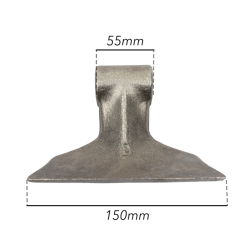 MAZZA STAMPATA L-150MM, S-55, H-100, ø FORI 20,5