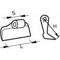 MAZZA STAMPATA L-120MM, S-40MM, H-90MM, ø FORO 20,5