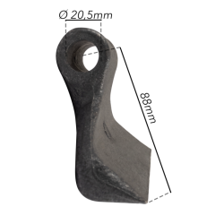 MAZZA STAMPATA H-88, L-150, S-60 MM, Ø 20,5