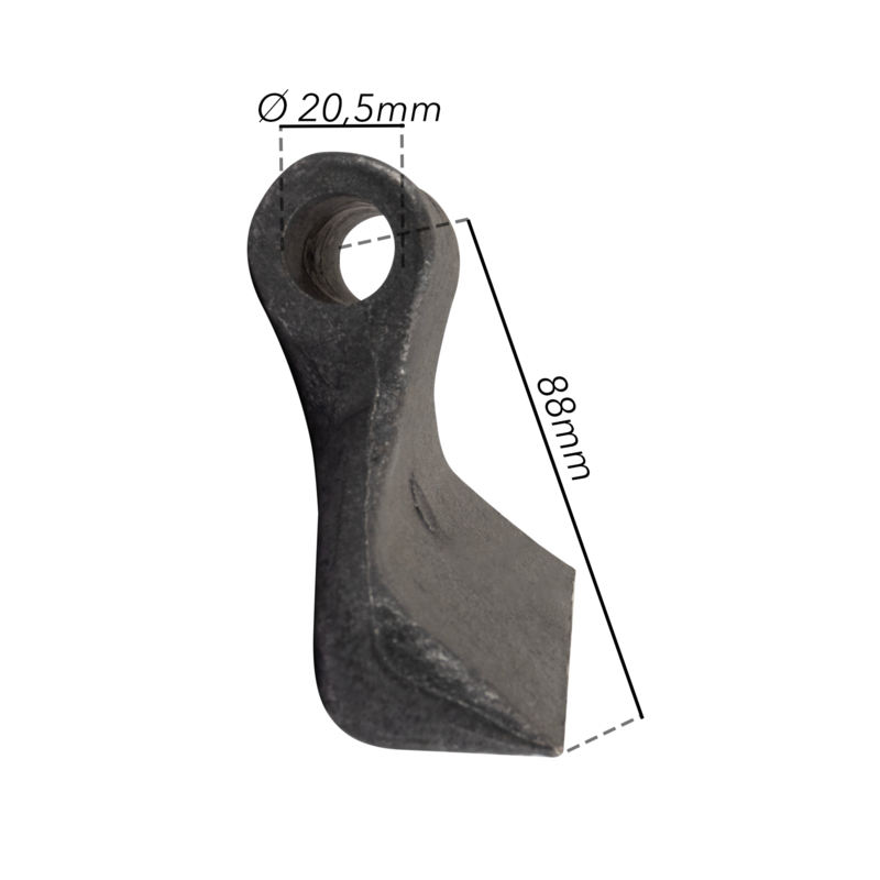 MAZZA STAMPATA H-88, L-150, S-60 MM, Ø 20,5
