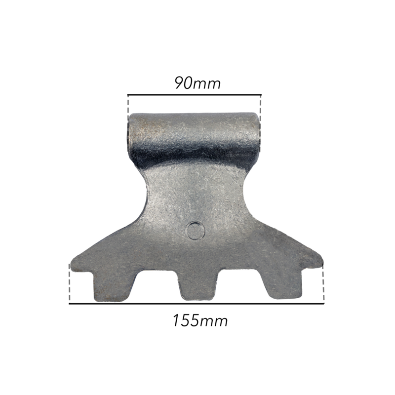 MAZZA STAMPATA L-155MM, S-90MM, H-110MM, ø FORI 20,5