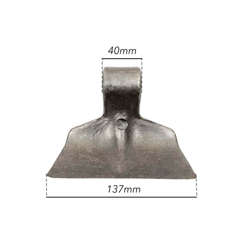 MAZZA STAMPATA L-137MM, S-40MM, H-95MM, ø FORI 18,5