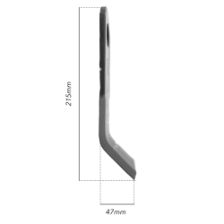 COLTELLO "Y" ADATTABILE TAARUP 65X7 Ø 29