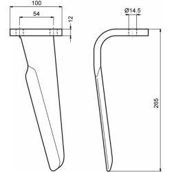 DENTE SX ADATTABILE PERUGINI
