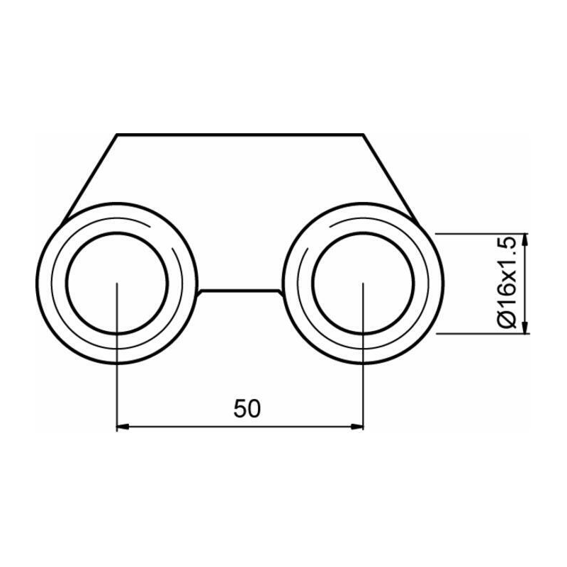 STAFFA DI FISSAGGIO ADATTABILE MASCHIO ,DIAMETRO INTERNO 50