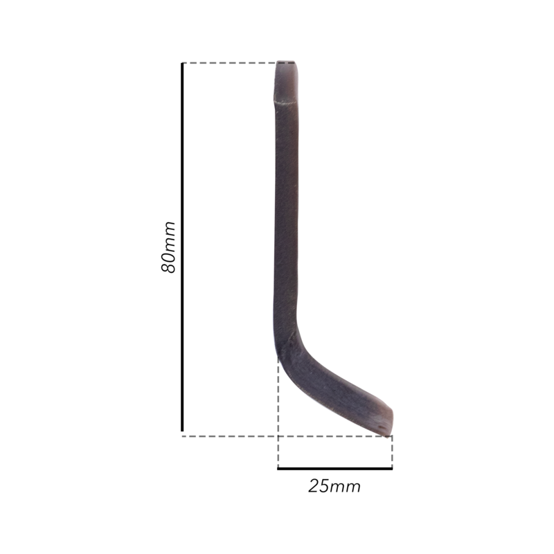COLTELLO "Y" H-25 L-80