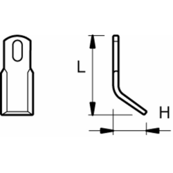COLTELLO "Y" H-42 L-82