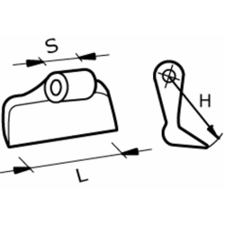 MAZZA STAMPATA H-77 L-78 S-13 Ø16,5