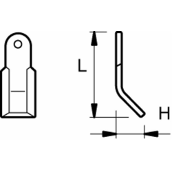 COLTELLO "Y" H-50 L-144