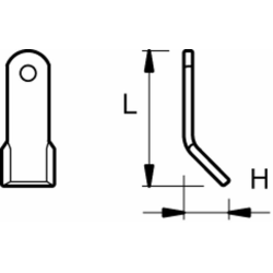 COLTELLO "Y" H-40 L-130