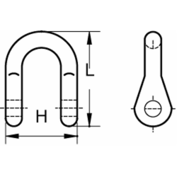 GRILLO FISSAGGIO PER COLTELLO, H-49 L-72