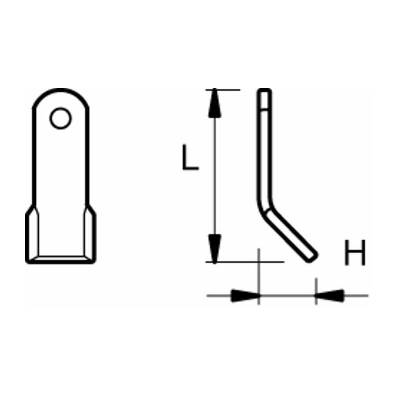 COLTELLO "Y" H-40 L-150