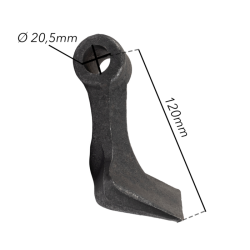 MAZZA STAMPATA H-120 L-105 Ø20,5