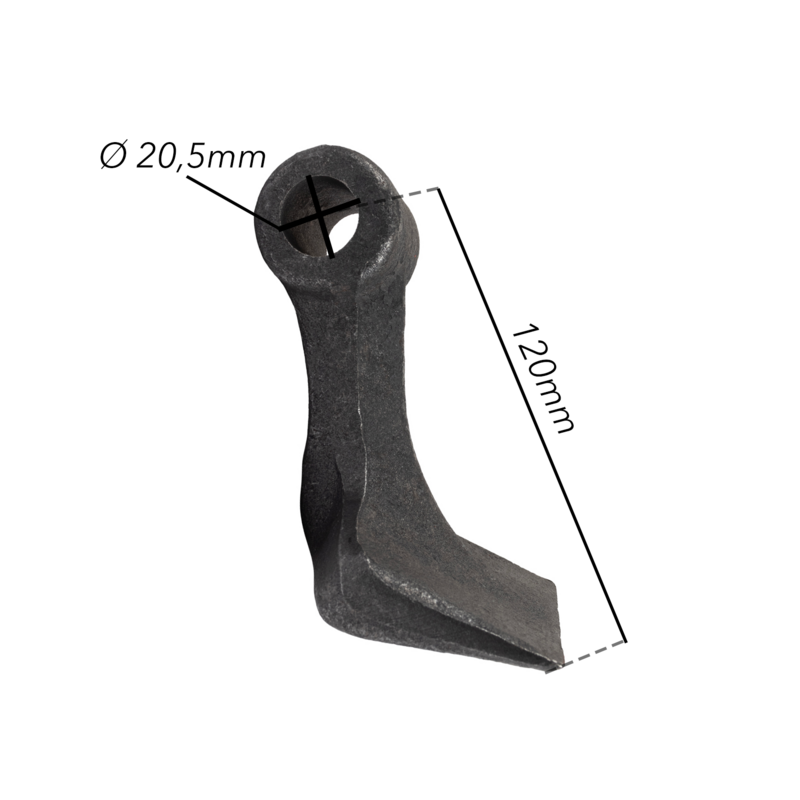 MAZZA STAMPATA H-120 L-105 Ø20,5