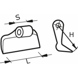 MAZZA STAMPATA H-120 L-105 Ø20,5