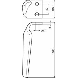 DENTE SX ØF17 gr1960