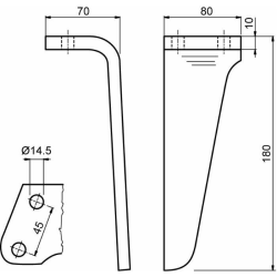 DENTE DX ØF14,5 gr820