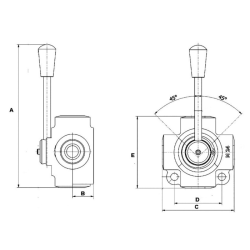 DEVIATORE DI FLUSSO A 4 VIE 3/8"