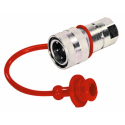 TAPPO PER INNESTO RAPIDO FEMMINA DA 3/8" COLORE ROSSO