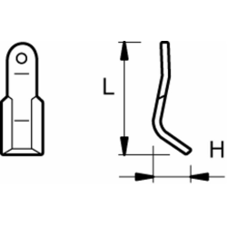 COLTELLO 60X8Ø25,5