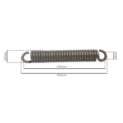 MOLLA PER TILLER CON GANCIO APERTO