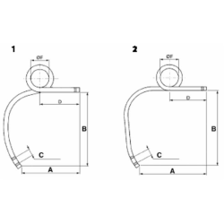 MOLLA PER COLTIVATORE 25X25 DX ALTA