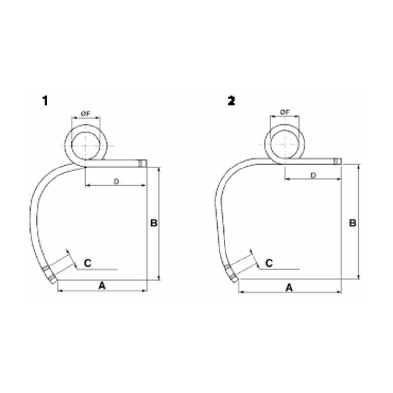 MOLLA PER COLTIVATORE 30X30 SX ALTA