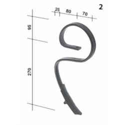 MOLLE 25X8 FLEX-GARE CON FORO SENZA VOMERE
